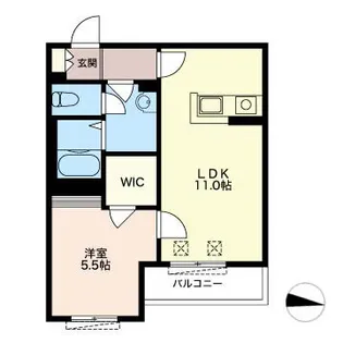 アルカディア蒲田【1階】の間取り