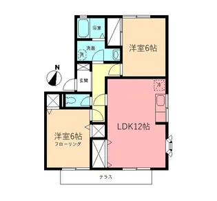 サンフレアA【2階】の間取り