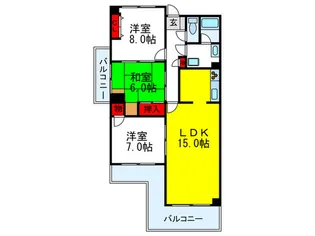 TGCマンション 第9【9階】の間取り