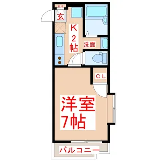 ルーミナスE棟【3階】の間取り