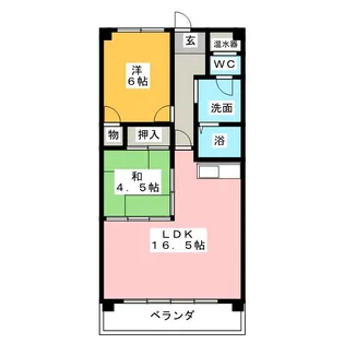 レナジア神領【4階】の間取り