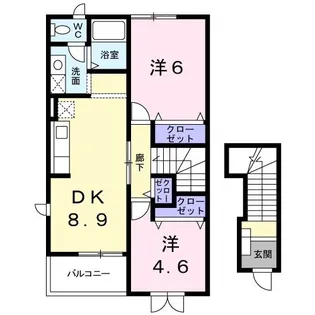 パークスクェア・サイトウA【2階】の間取り