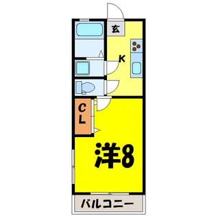 フォールバリー【1階】の間取り