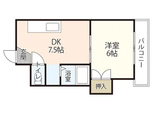 ランドマーク高須【5階】の間取り