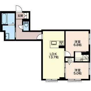 セントリーチェ西丸之内【1階】の間取り