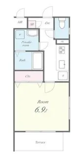 セントラル・ピース・府中【3階】の間取り