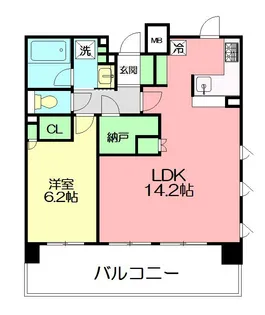 パークアクシス大船【6階】の間取り