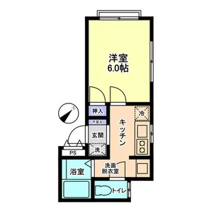 信開セルーラ粟津駅西1【2階】の間取り