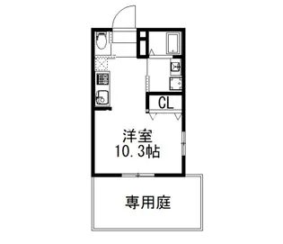 メゾン・ソレイユ稲荷【1階】の間取り