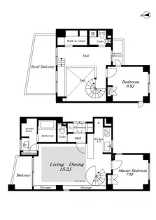 御殿山ハウス【5階】の間取り