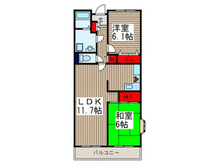 戸田パークフォルム【5階】の間取り