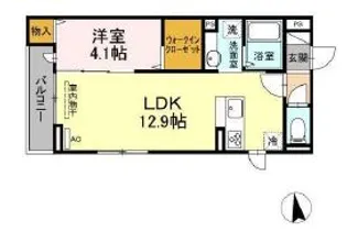 アンジュール中野【3階】の間取り