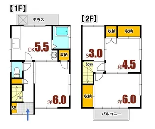 広島県広島市安芸区船越4【一戸建】の間取り
