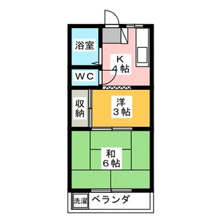 昌栄コーポ【2階】の間取り