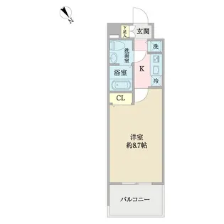 T’sgarden仲町台【5階】の間取り