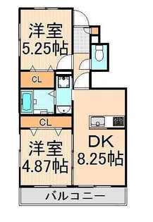 グローリーシャンテ【1階】の間取り