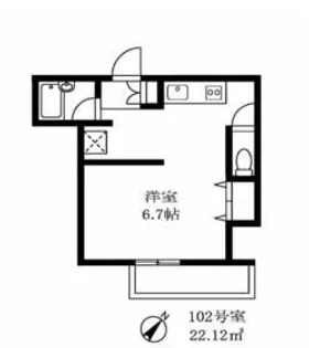 ハーモニーロコ【1階】の間取り