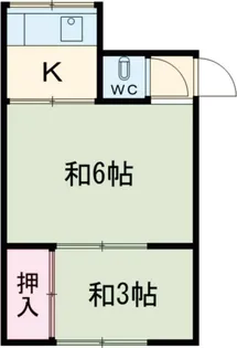 齊藤荘【2階】の間取り