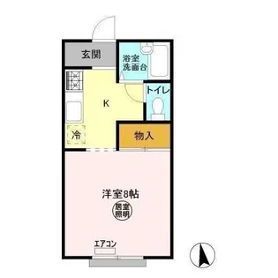 グリーンウッドハイツB【1階】の間取り