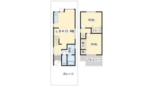 大阪府岸和田市西之内町【一戸建】の間取り