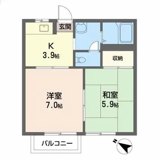 ピュアM・K【1階】の間取り