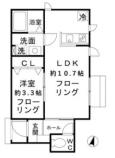 リトルヒルIIJIMA【1階】の間取り