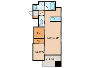 プランタン鴨池【5階】の間取り