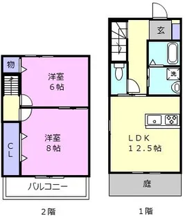 阿漕パレスの間取り
