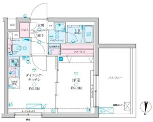 ジェノヴィア京成立石V【2階】の間取り