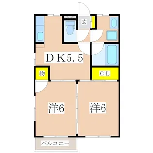 Bloom Residence【2階】の間取り
