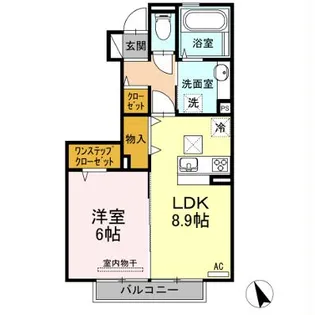 宮崎県都城市鷹尾1【アパート】の間取り