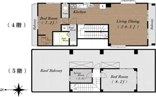 二進ビル久が原の間取り
