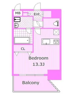 ウェルカーサ横浜中央【3階】の間取り