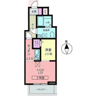 メリディアン川平 壱番館【2階】の間取り