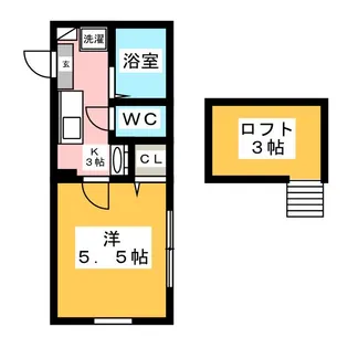 1Kの間取り画像