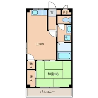 ルミエールハイツ守口【2階】の間取り