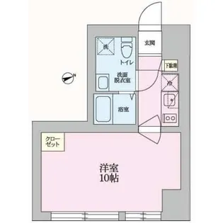 1Kの間取り画像