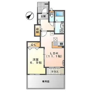 セレーノコトー【1階】の間取り
