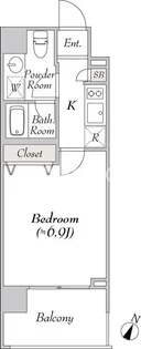 BluRock豊洲【8階】の間取り