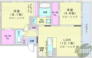 ルーナ2【3階】の間取り