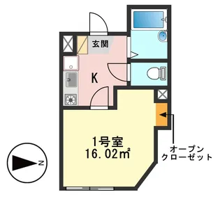 東京都葛飾区西新小岩4【アパート】の間取り