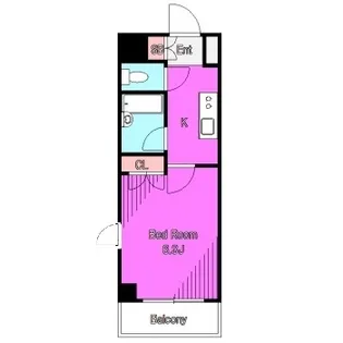 ヴェルステージ町田駅前【6階】の間取り