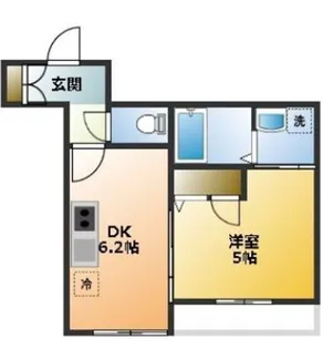 東京都八王子市堀之内2【マンション】の間取り