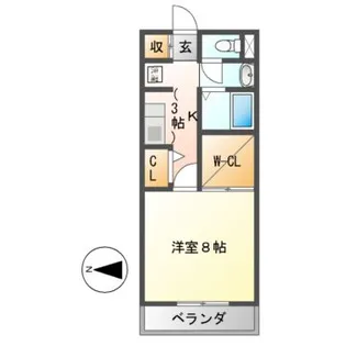 ソフィアノダ【1階】の間取り