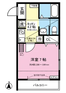 Belleforet/ベルフォーレ大倉山【2階】の間取り
