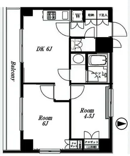 ルーブル高田馬場弐番館【4階】の間取り