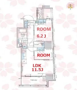 神奈川県横浜市中区相生町3【マンション】の間取り