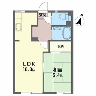 アパートメントハウス・アイリスC【1階】の間取り