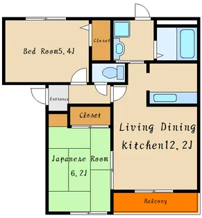 ファジーアドザックスC棟【1階】の間取り