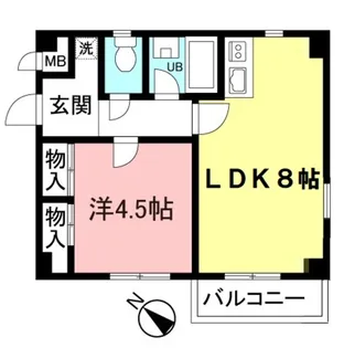 多摩川ビレッヂ【2階】の間取り